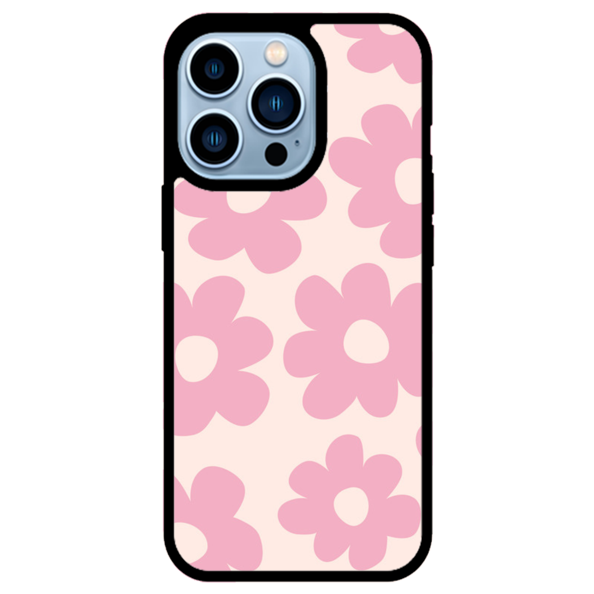 Retro Pink Daisy Floral Phone Case | Winky Cats