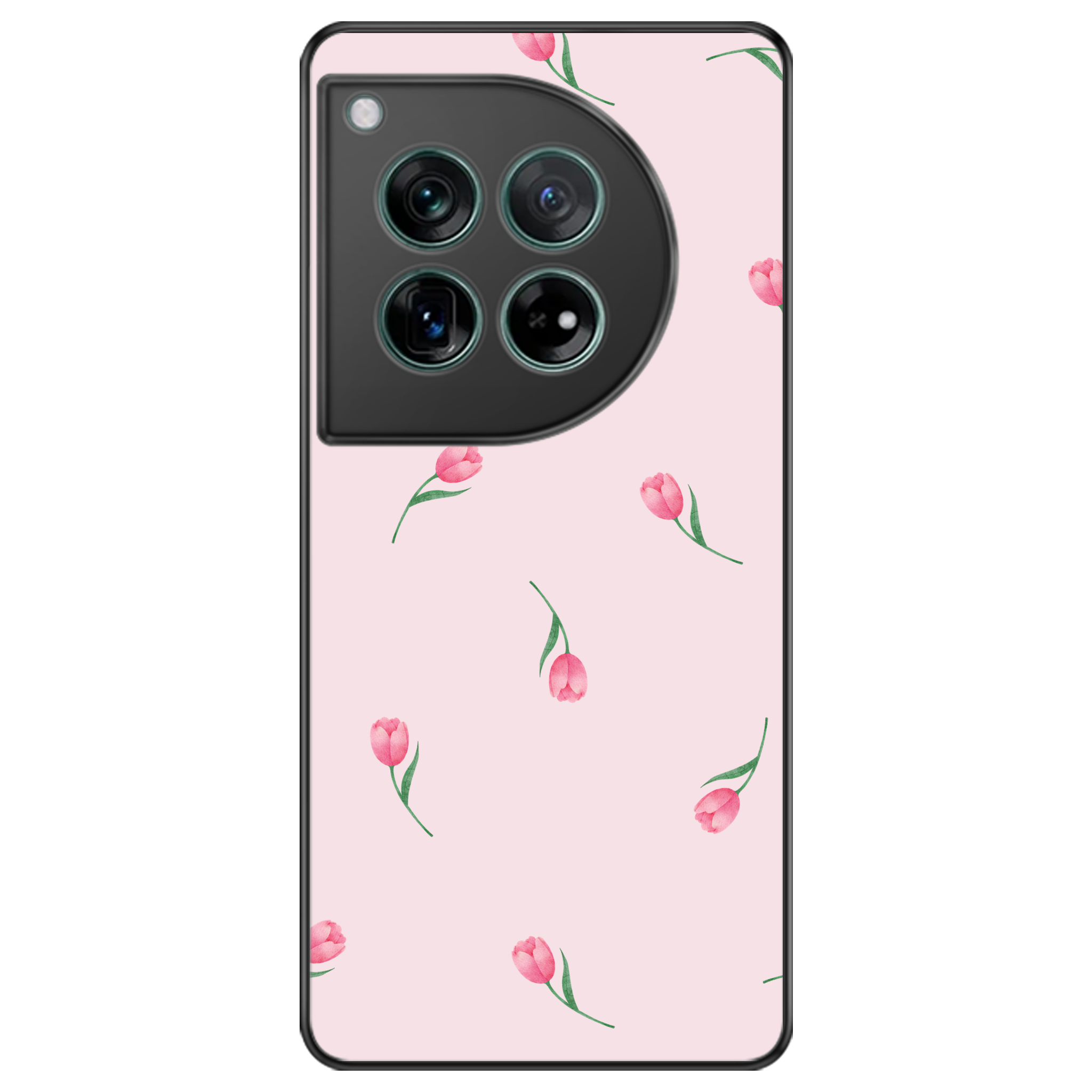 Pink Tulips Floral Phone Case | Winky Cats