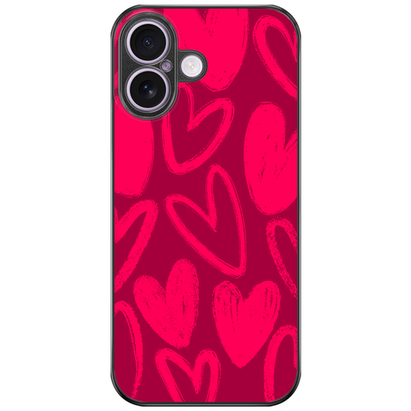 Pink Hearts Aesthetic Phone Case