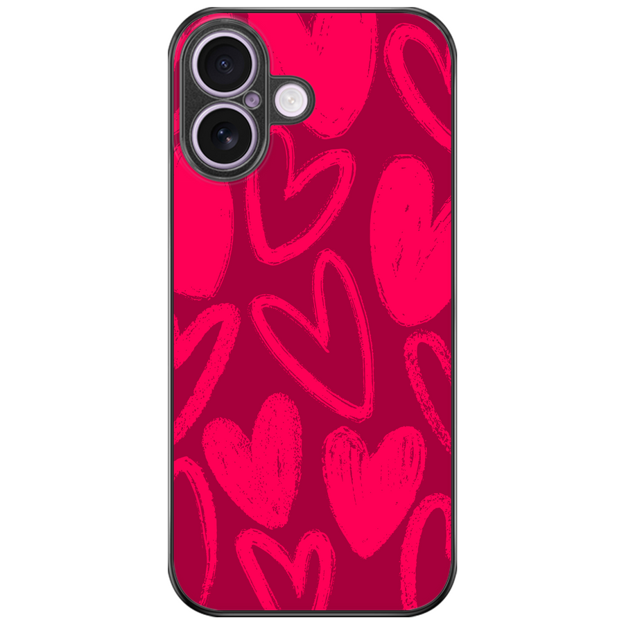 Pink Hearts Aesthetic Phone Case