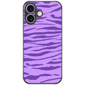 Purple Zebra Swirls Glossy Phone Case | Winky Cats