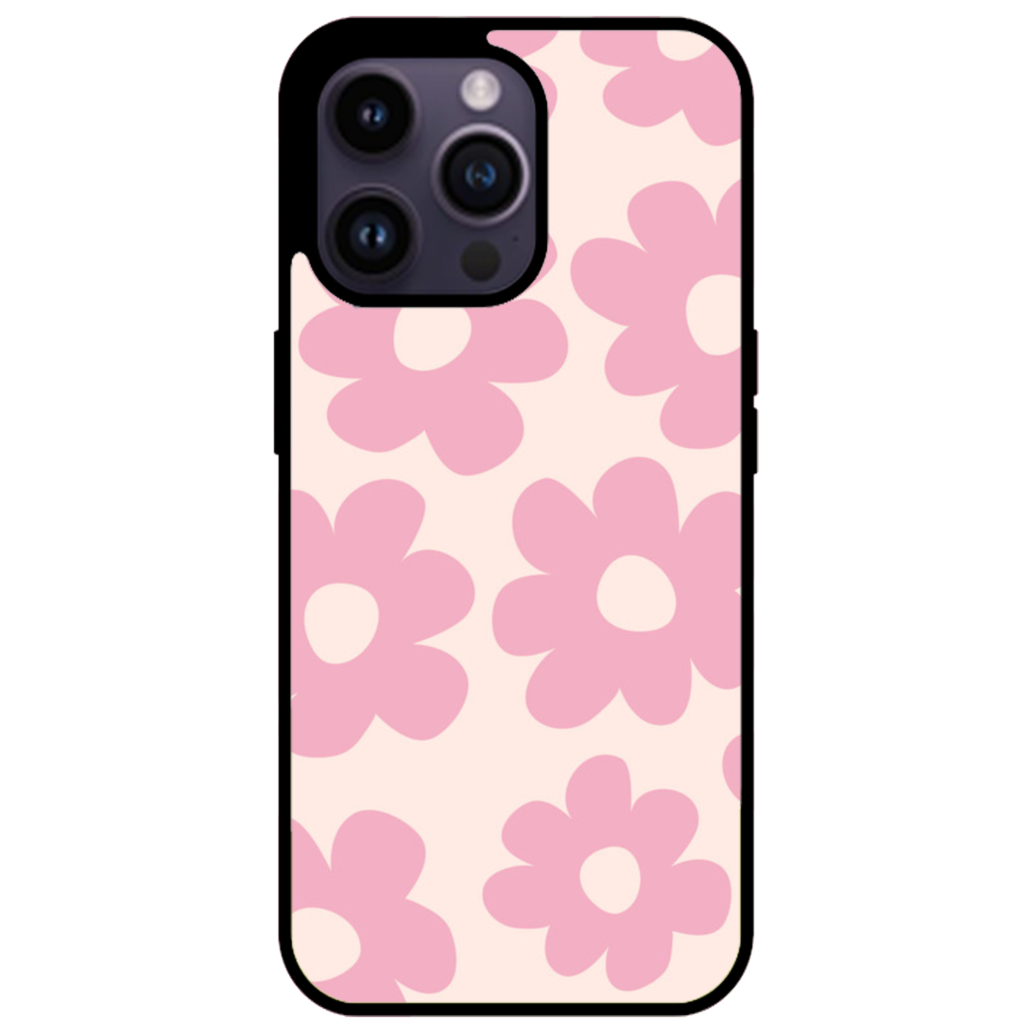 Retro Pink Daisy Floral Phone Case | Winky Cats