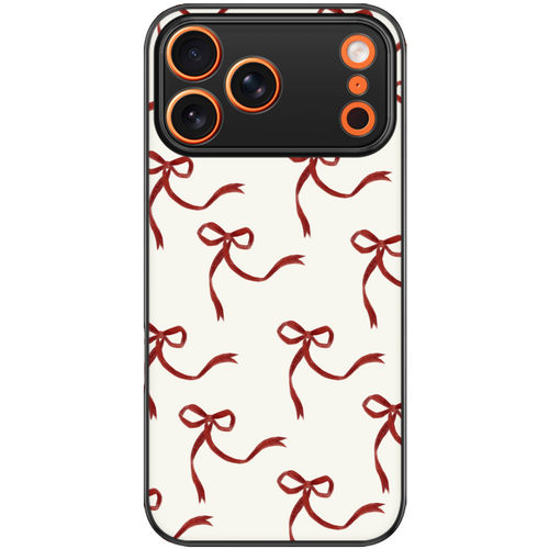 Cherry Red Ribbons Coquette Phone Case