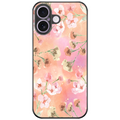 Peach Fuzz Floral Phone Case | Winky Cats