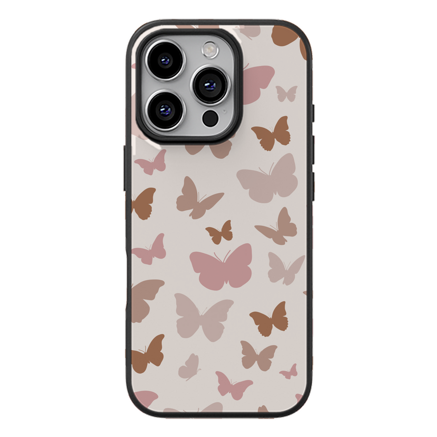 Blush Silhouette Butterfly Phone Case