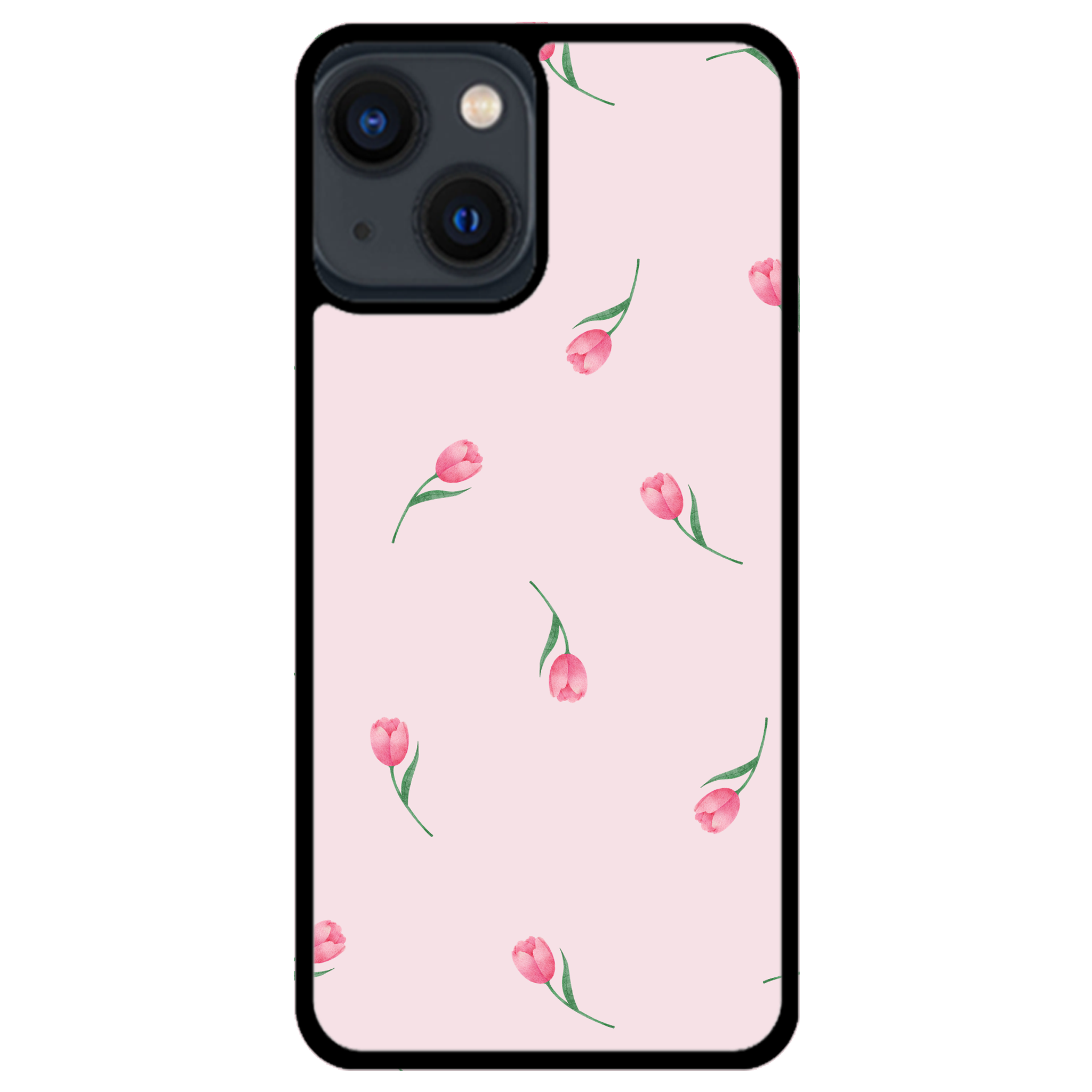 Pink Tulips Floral Phone Case | Winky Cats