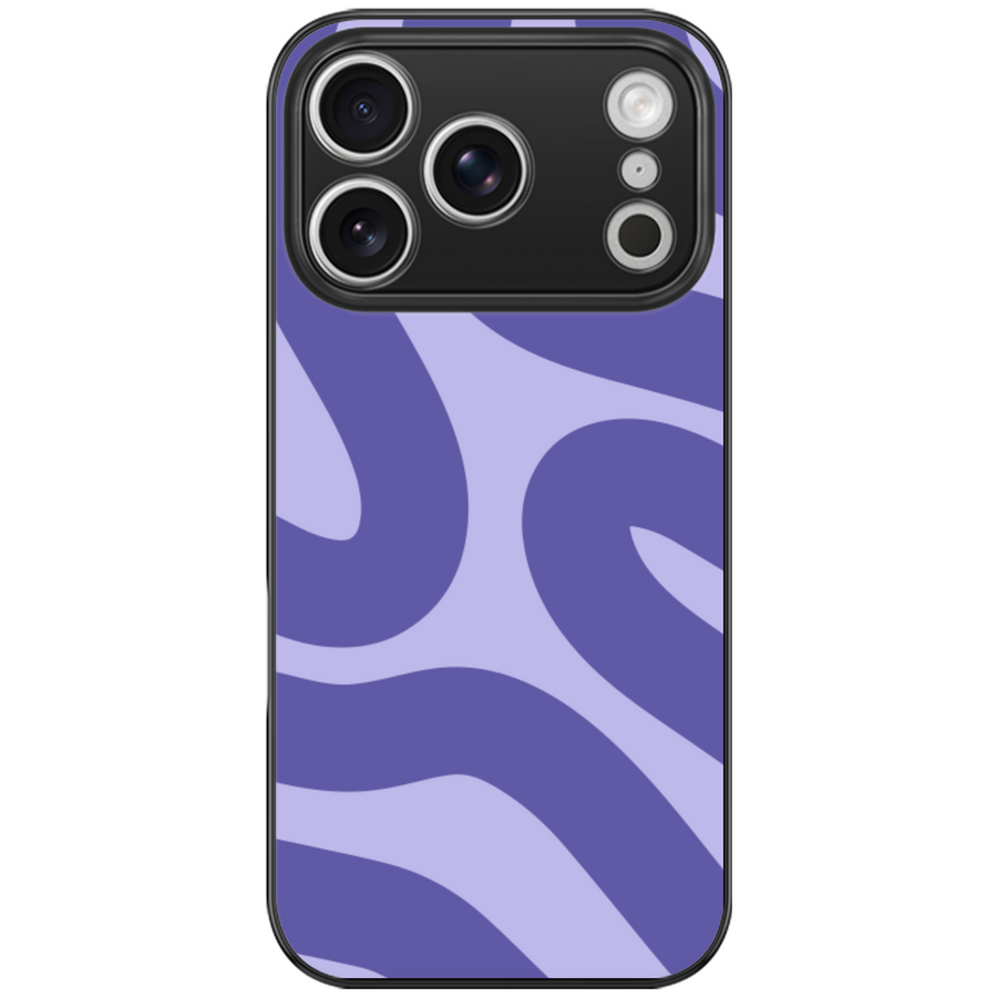 Purple Swirls Aesthetic Phone Case