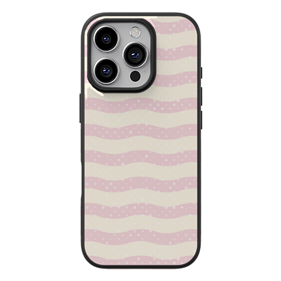 Pink Wavy Lines Aesthetic Phone Case