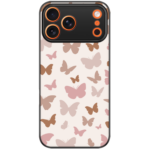 Blush Silhouette Butterfly Phone Case