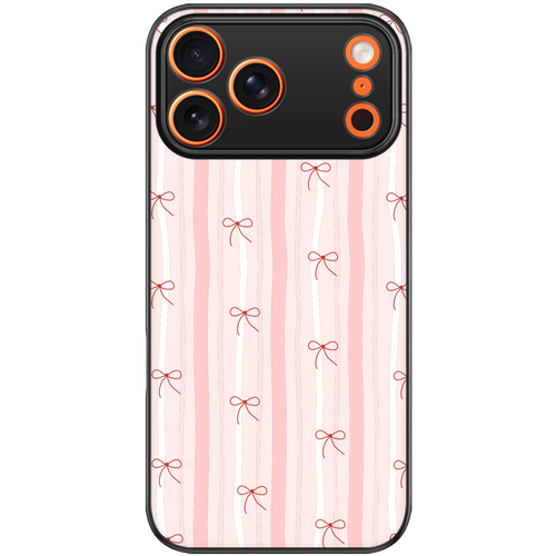 Ribbon Stripe Coquette Phone Case
