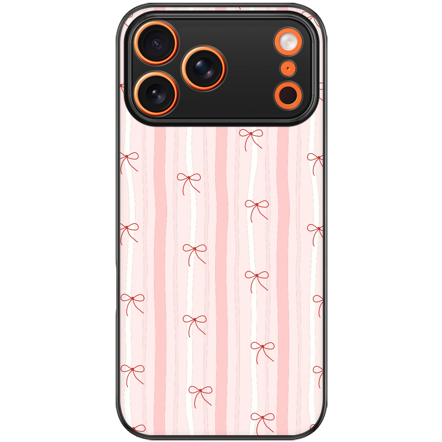 Ribbon Stripe Coquette Phone Case