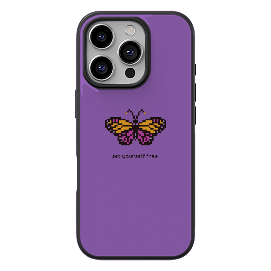 Pixel Butterfly Phone Case