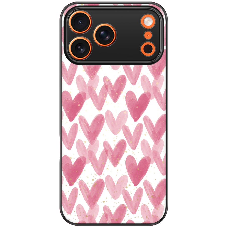 Pink Heart Aesthetic Phone Case