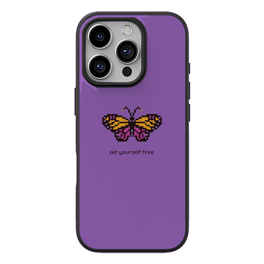 Pixel Butterfly Phone Case
