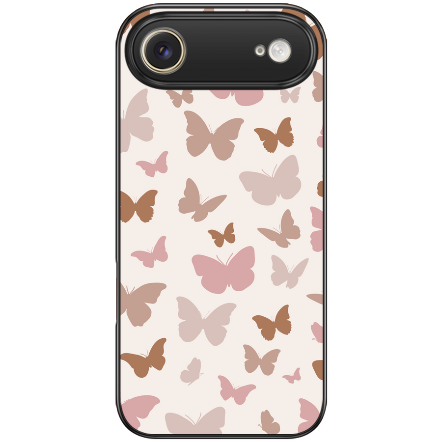 Blush Silhouette Butterfly Phone Case