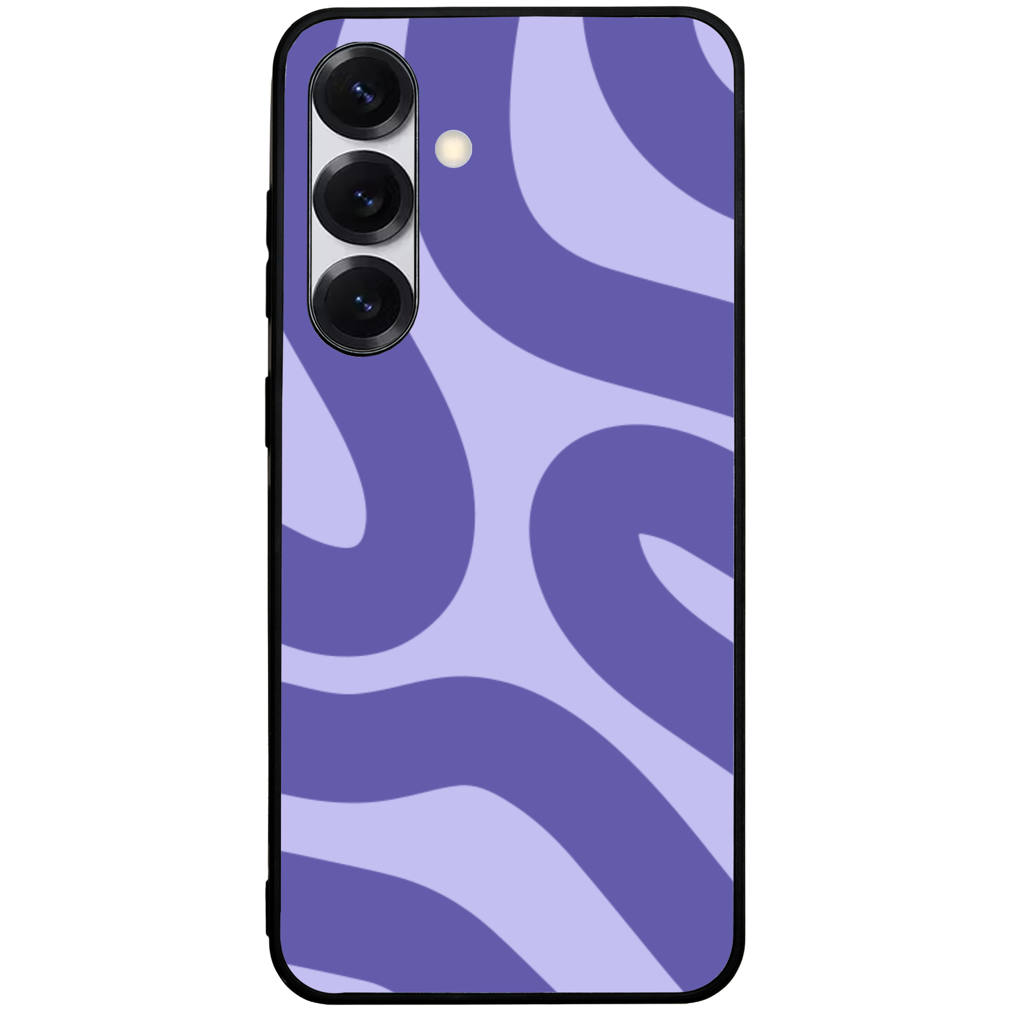 Purple Abstract Swirls Glossy Phone Case | Winky Cats