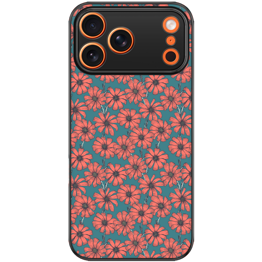 Coral Daisy Aesthetic Phone Case