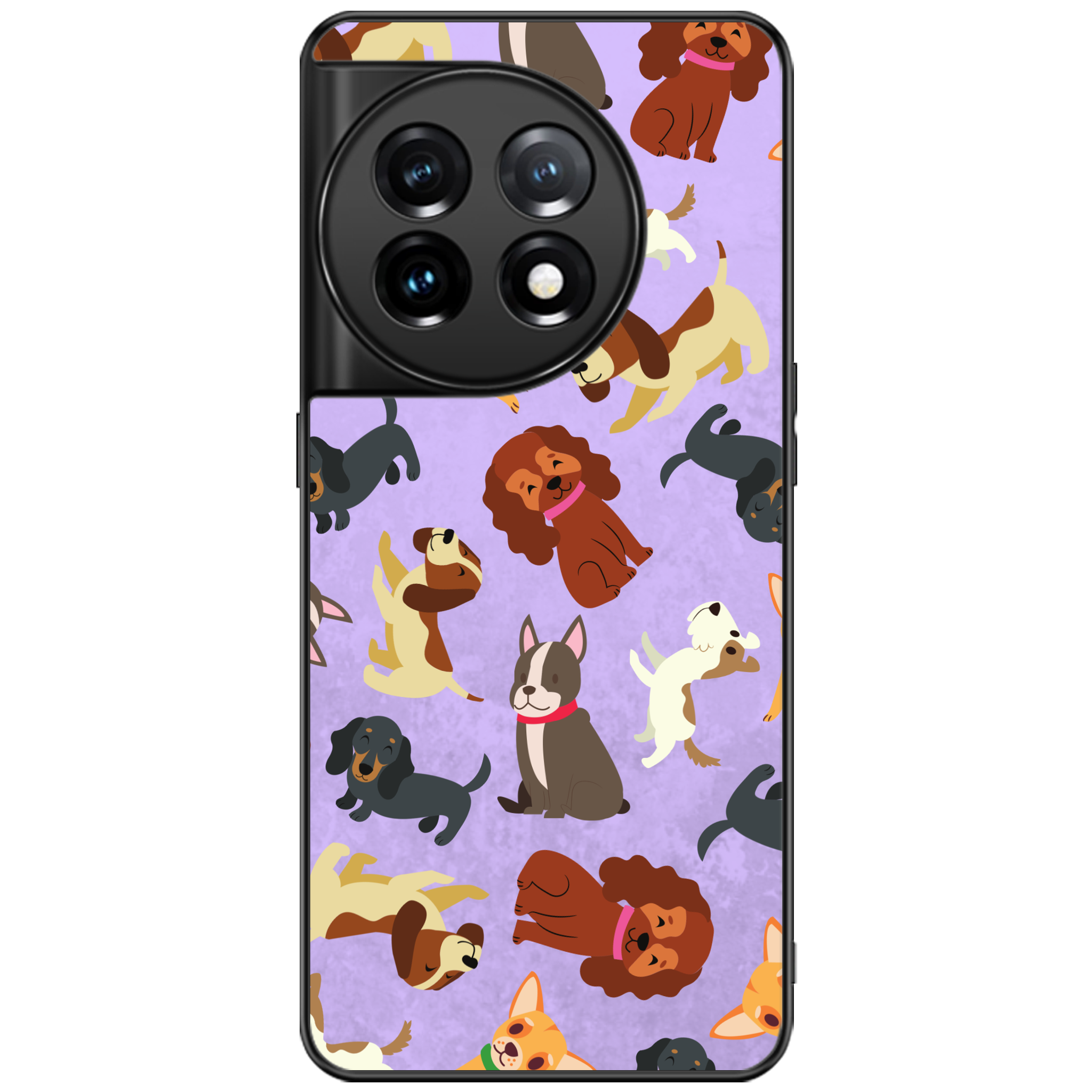 Puppy Party Glossy Phone Case | Winky Cats
