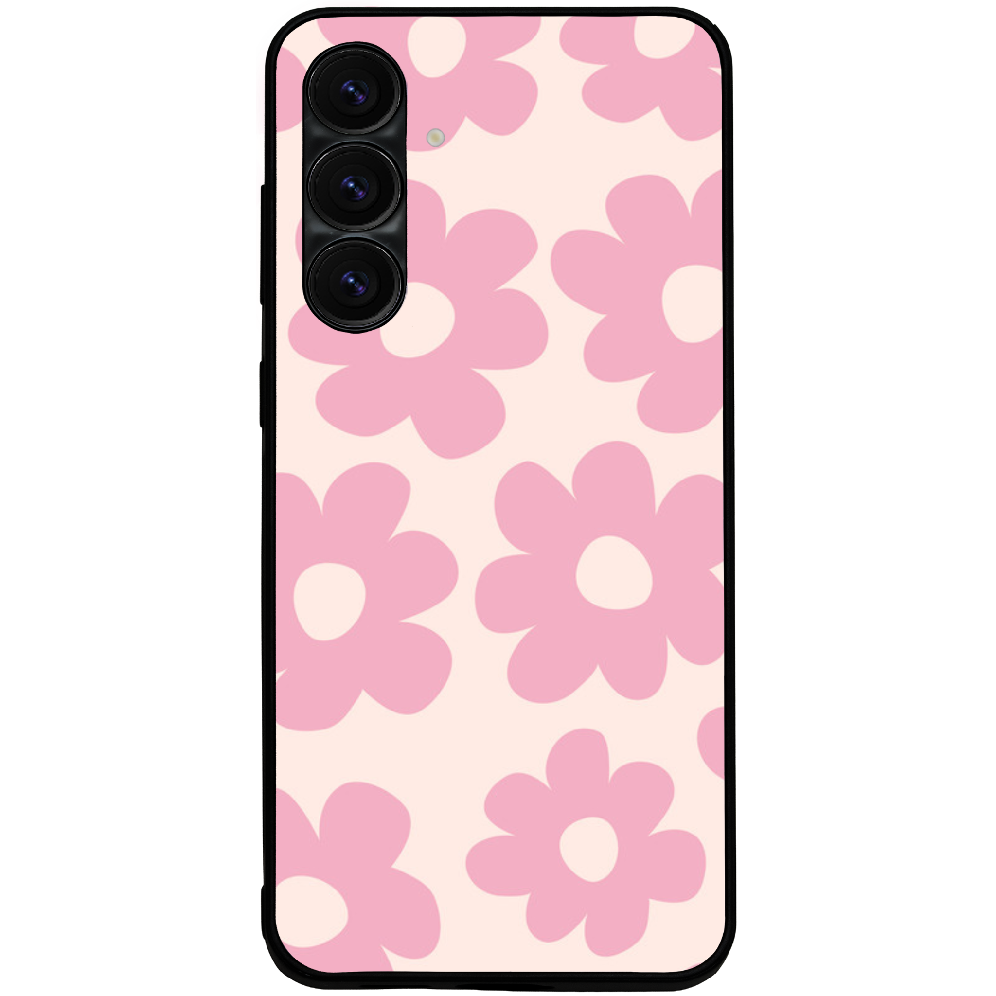 Retro Pink Daisy Floral Phone Case | Winky Cats