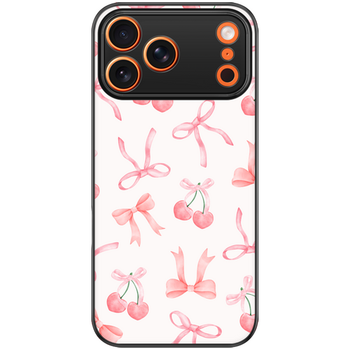 Cherry Coquette Bow Phone Case