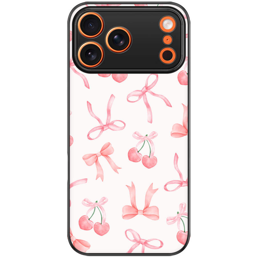 Cherry Coquette Bow Phone Case
