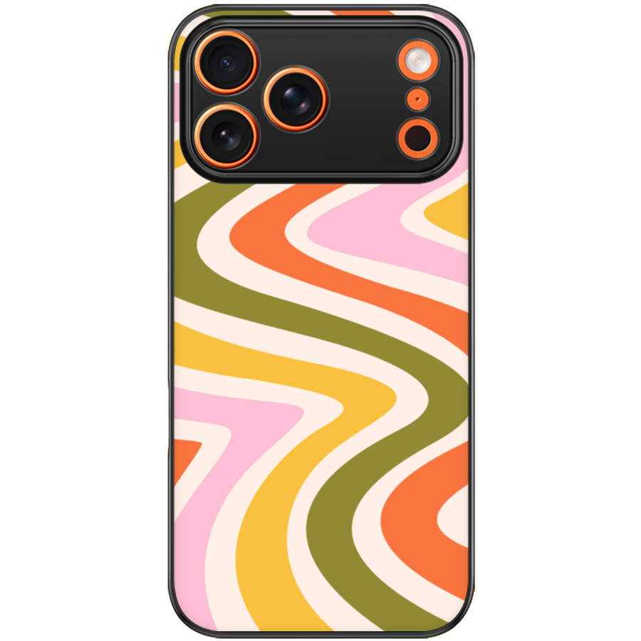 Wavy Stripes Retro Phone Case