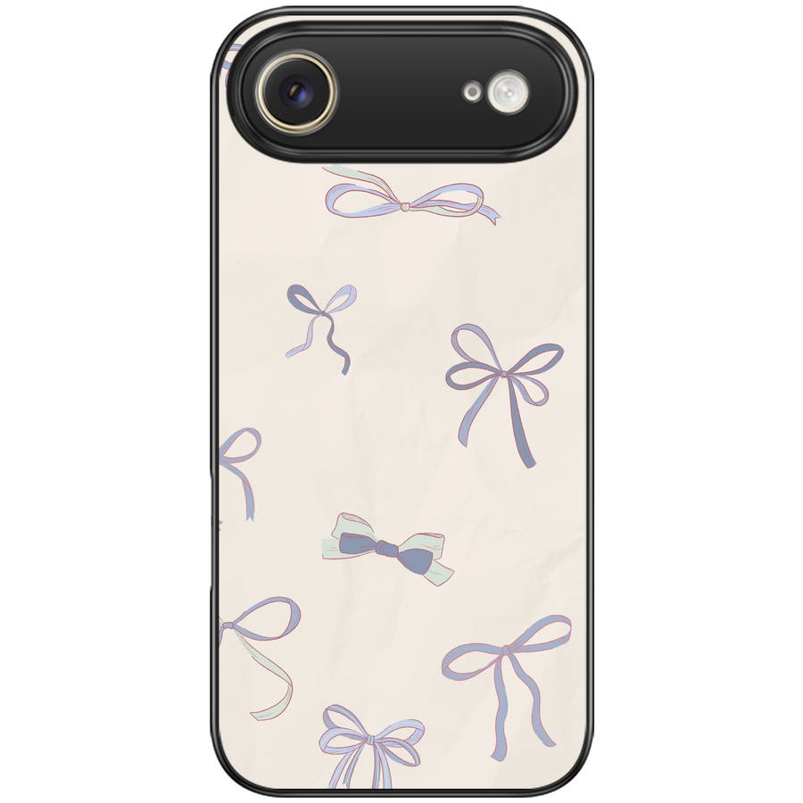Lilac Bow Sketch Coquette Phone Case