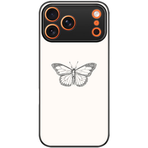 Sketched Butterfly Minimalist Phone Case