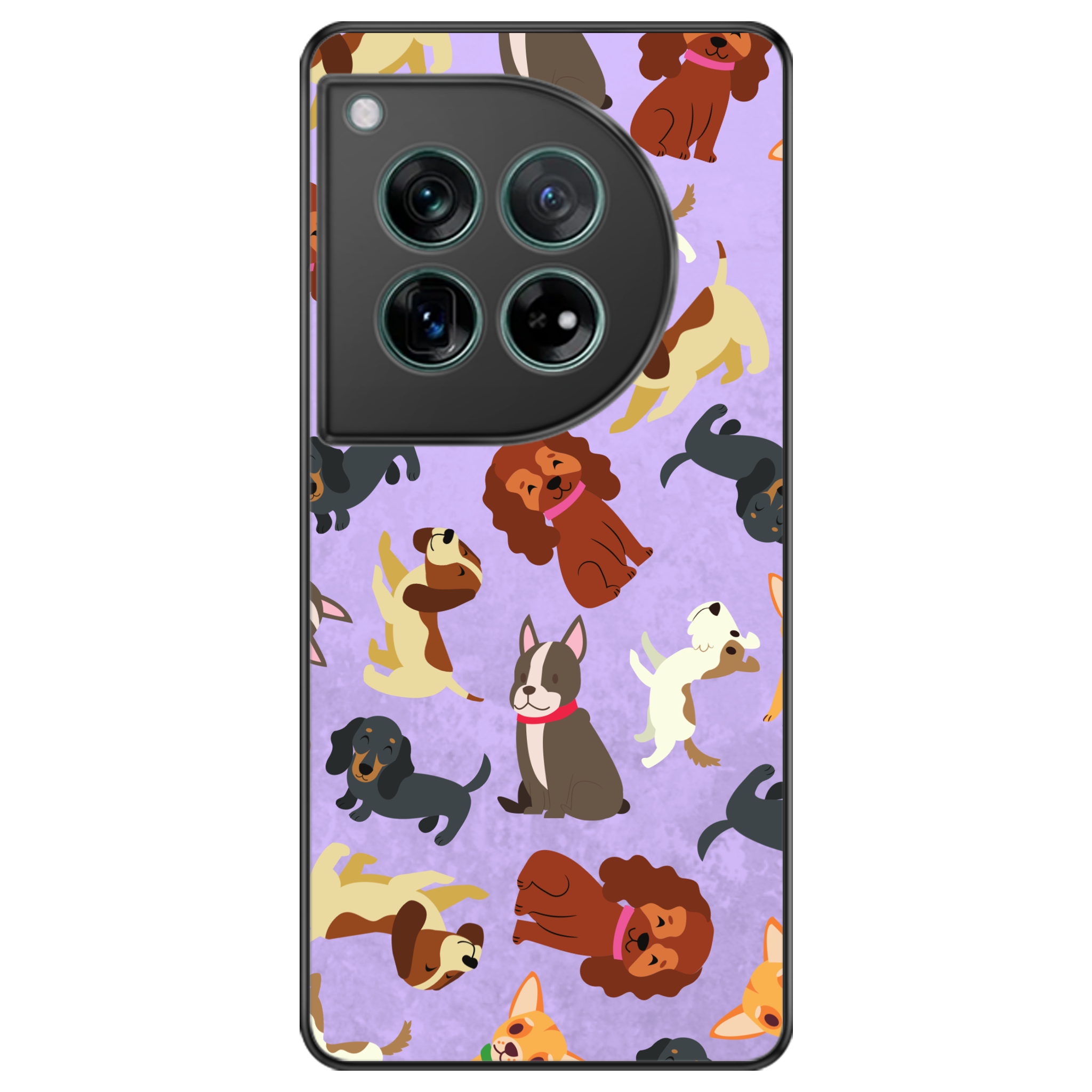 Puppy Party Glossy Phone Case | Winky Cats