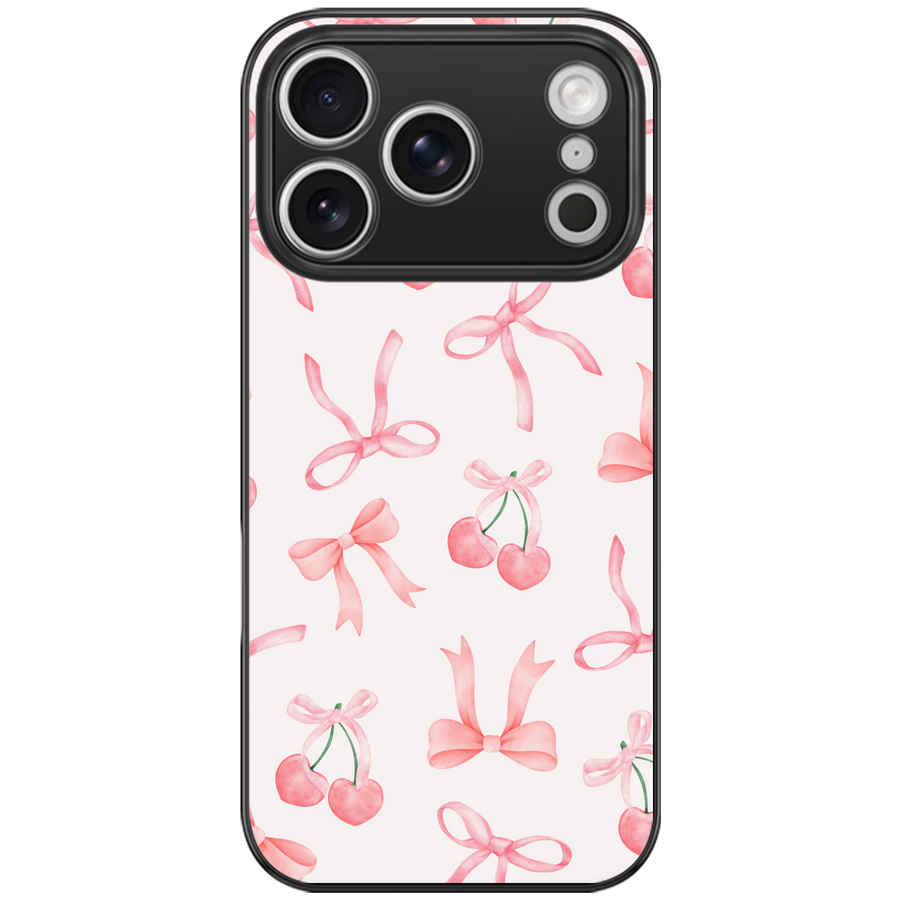 Cherry Coquette Bow Phone Case