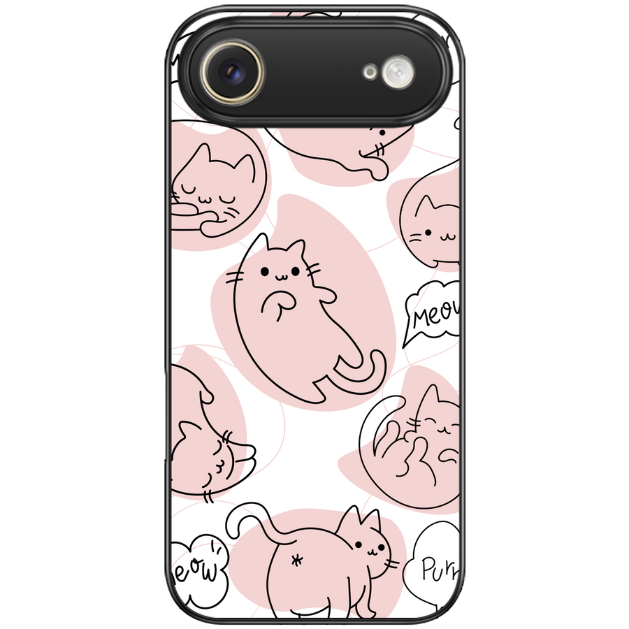 Cute Cat Line Art Phone Case