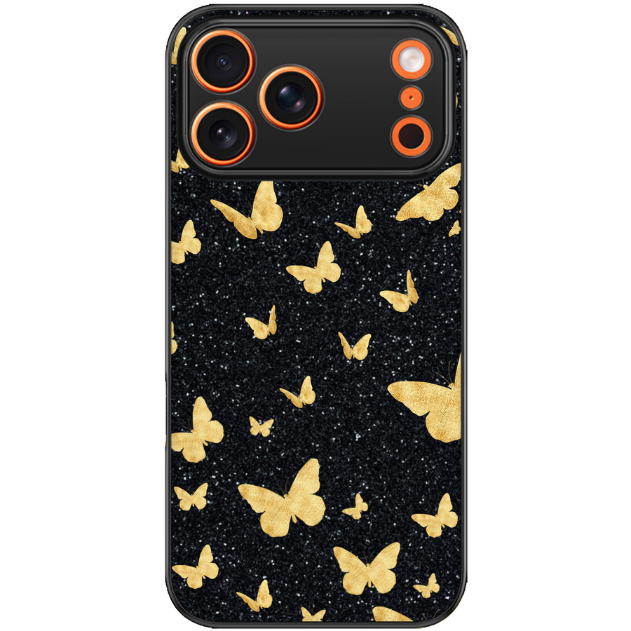 Golden Night Butterfly Phone Case