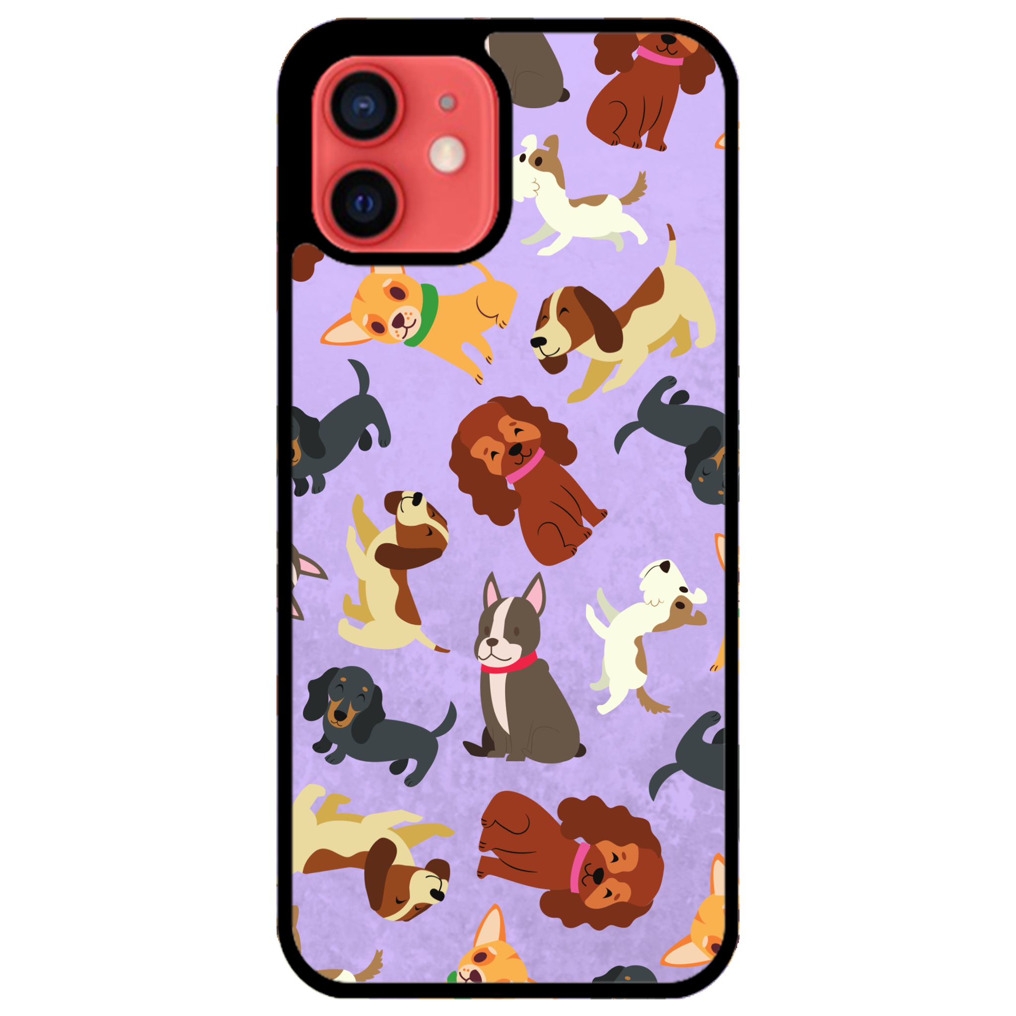 Puppy Party Glossy Phone Case | Winky Cats