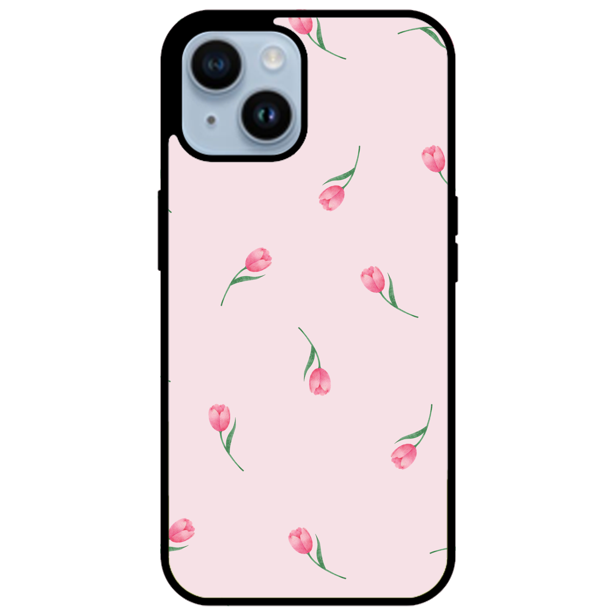 Pink Tulips Floral Phone Case | Winky Cats
