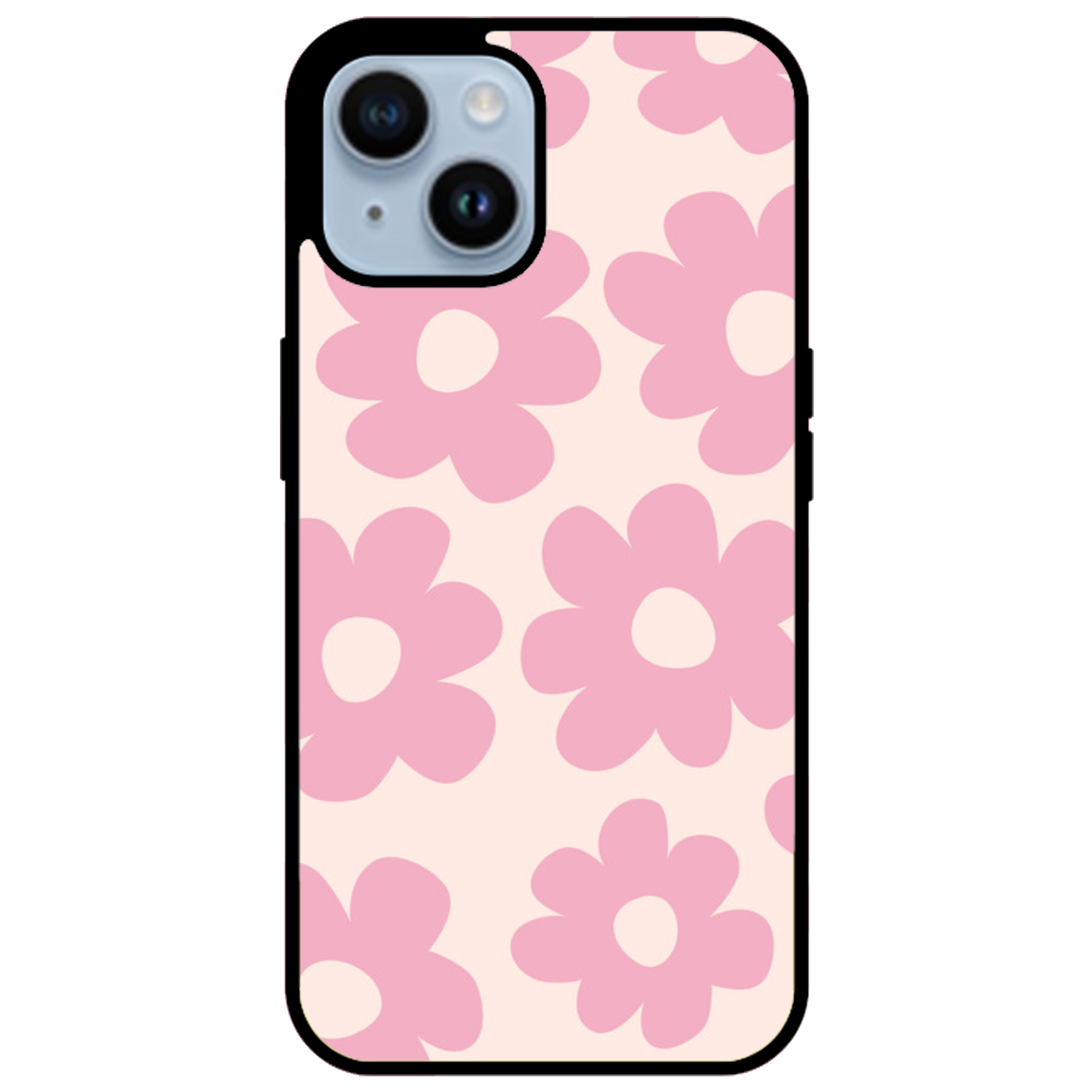 Retro Pink Daisy Floral Phone Case | Winky Cats