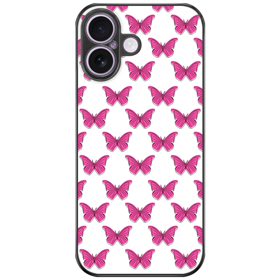 Hot Pink Butterfly Phone Case
