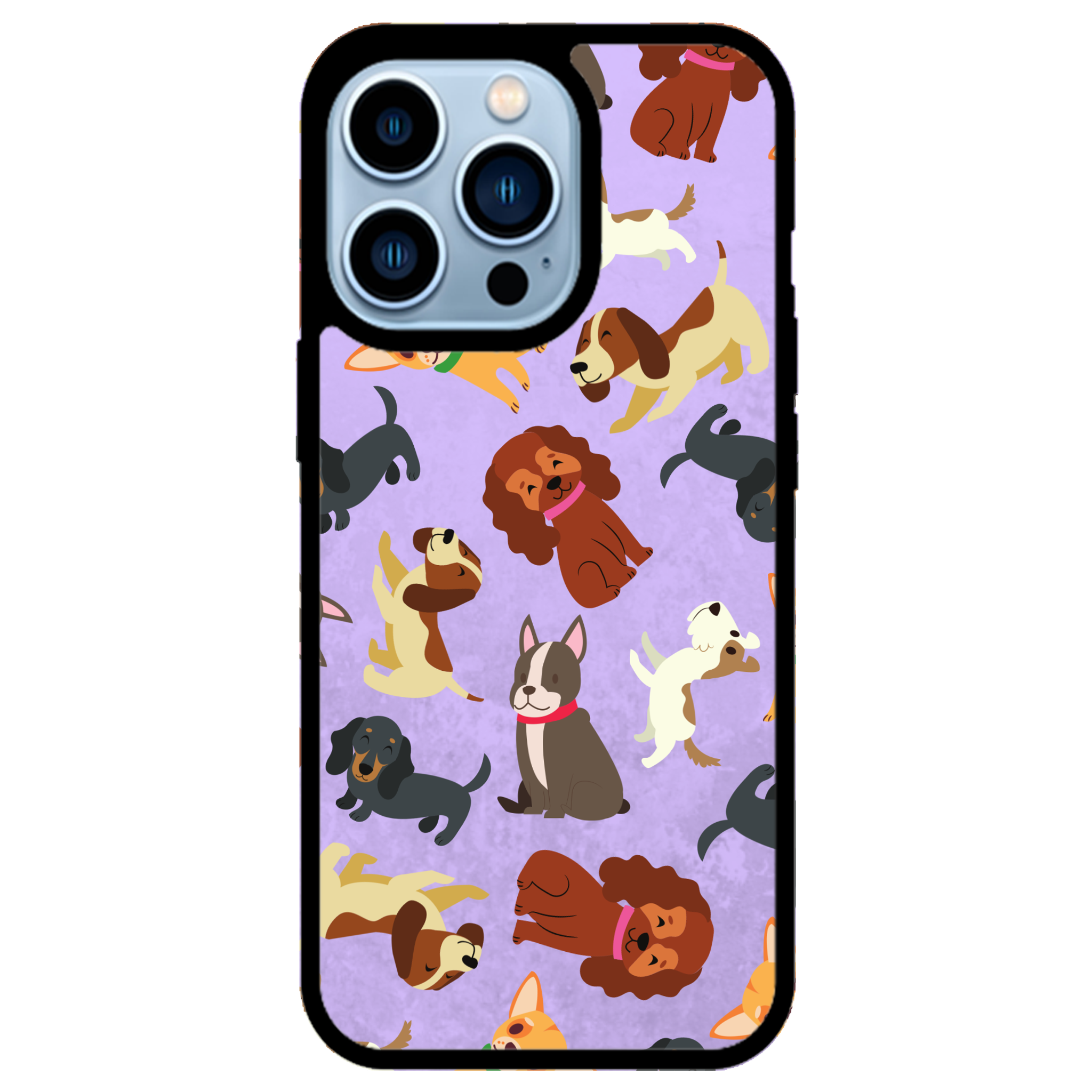 Puppy Party Glossy Phone Case | Winky Cats