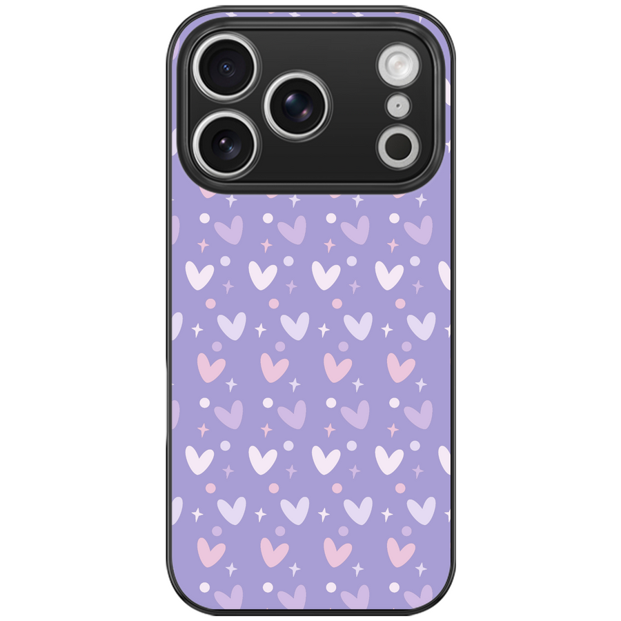 Lilac Heart Aesthetic Phone Case