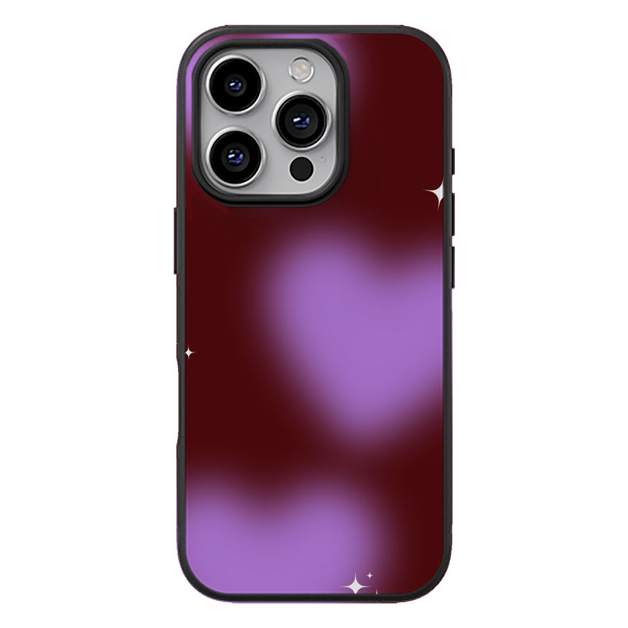 Purple Aura Hearts Aesthetic Phone Case