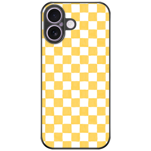 Yellow Checkerboard Aesthetic Phone Case