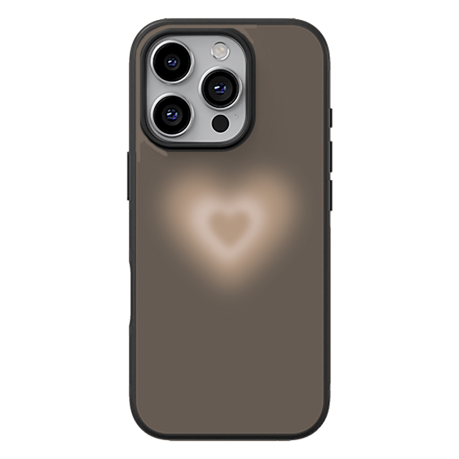 Brown Heart Aesthetic Phone Case