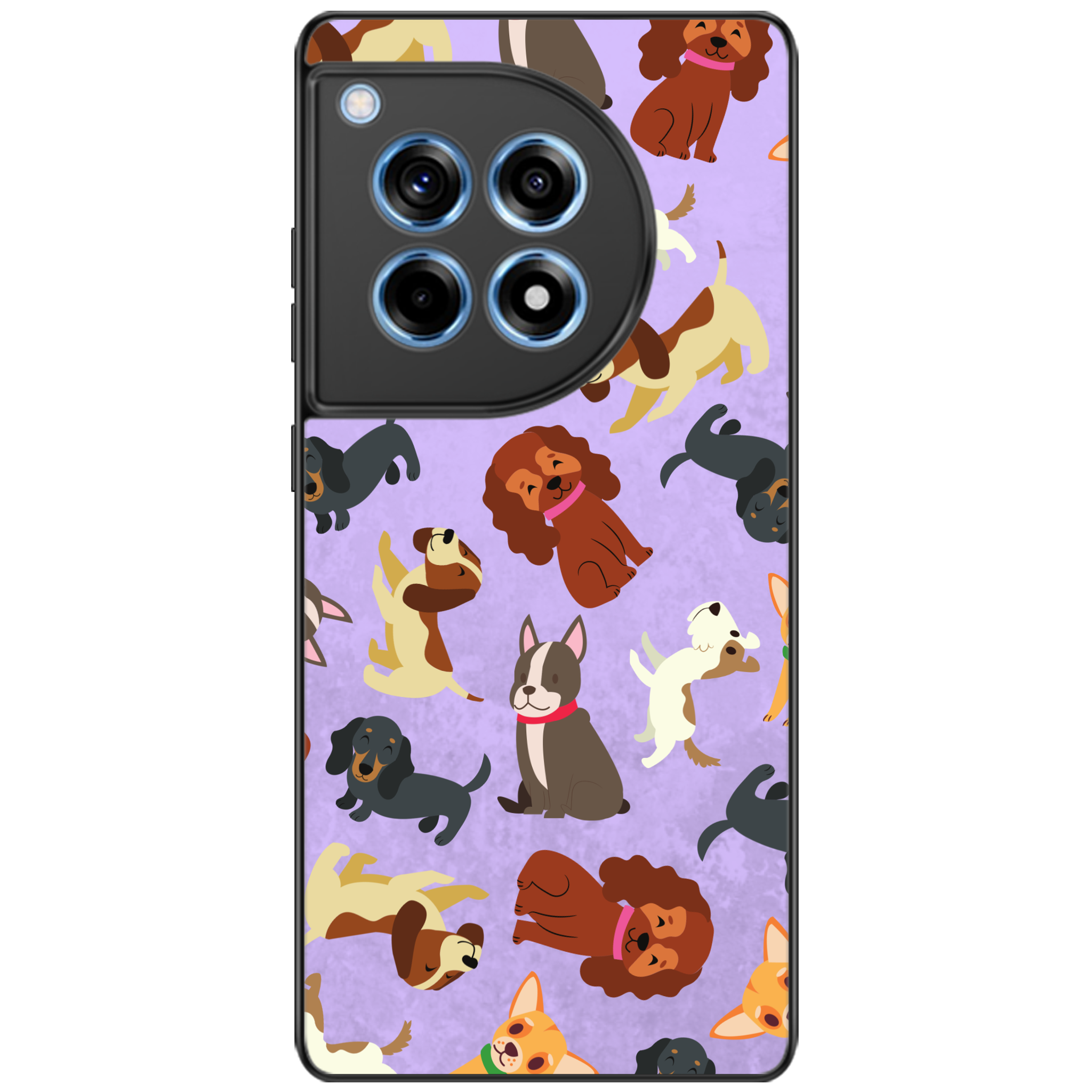 Puppy Party Glossy Phone Case | Winky Cats
