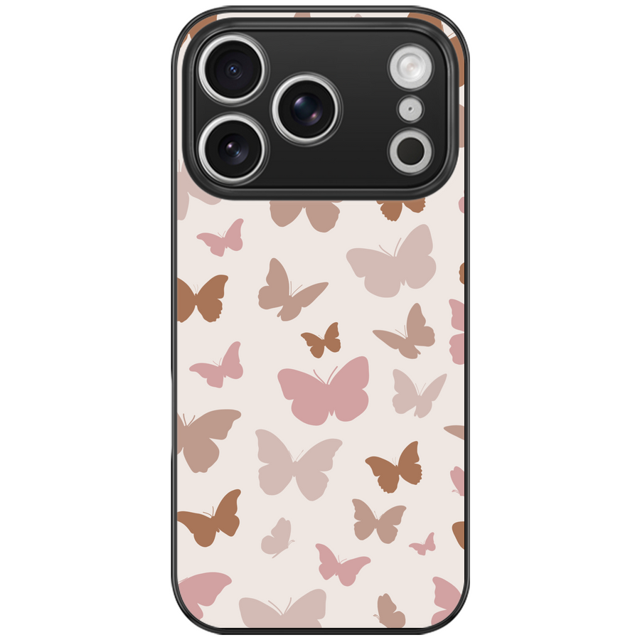 Blush Silhouette Butterfly Phone Case