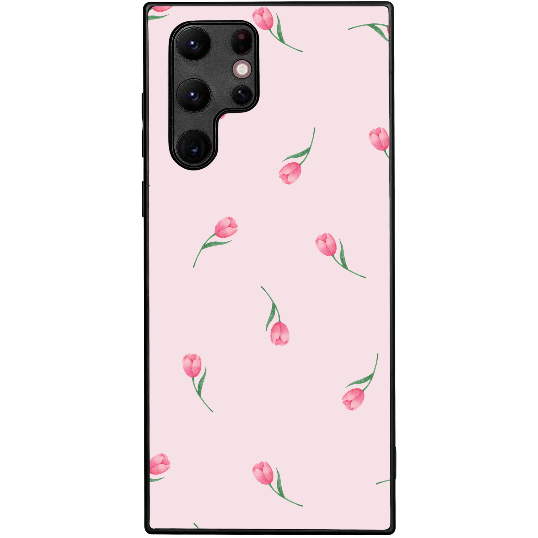 Pink Tulips Floral Phone Case | Winky Cats