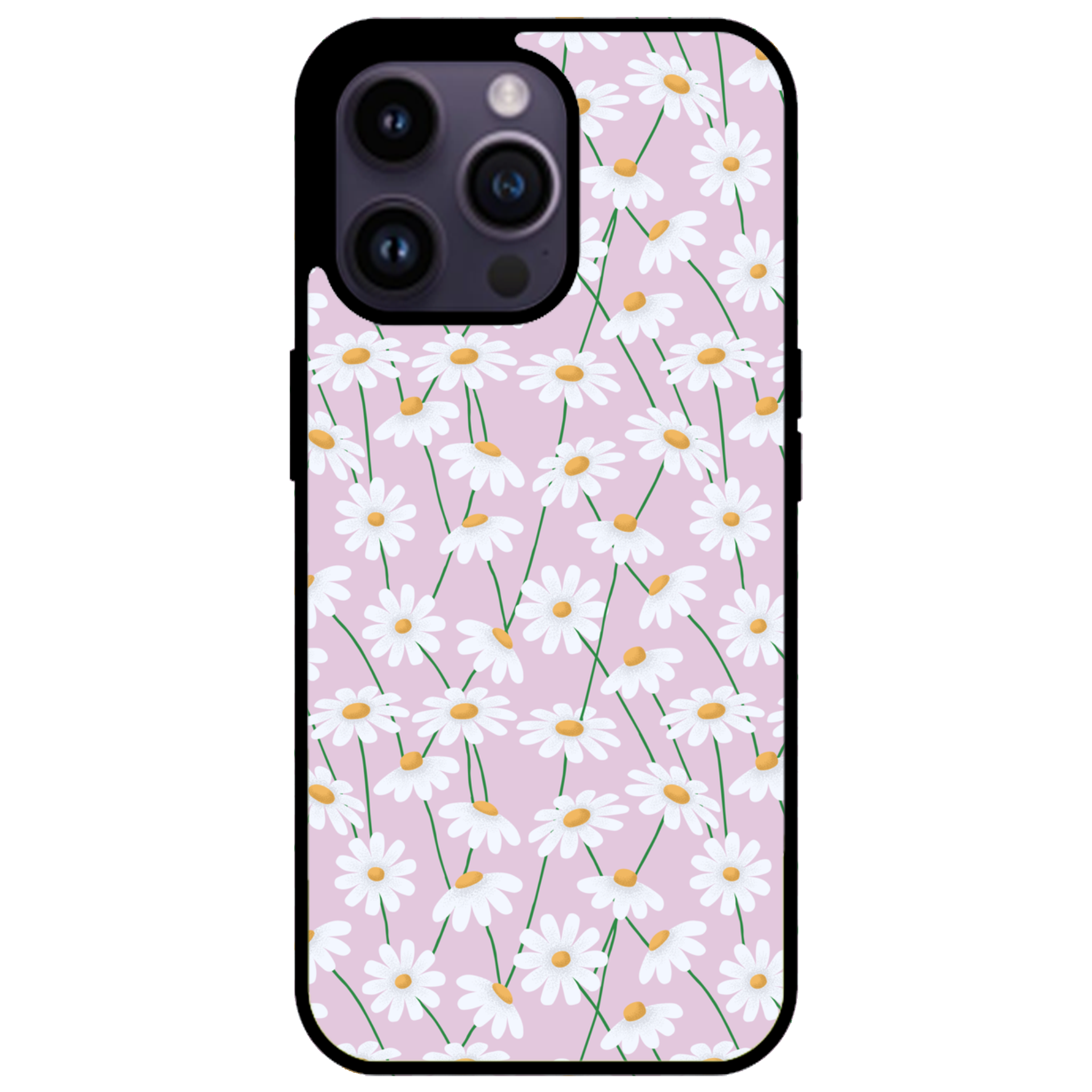 Lilac Daisies Floral Phone Case | Winky Cats