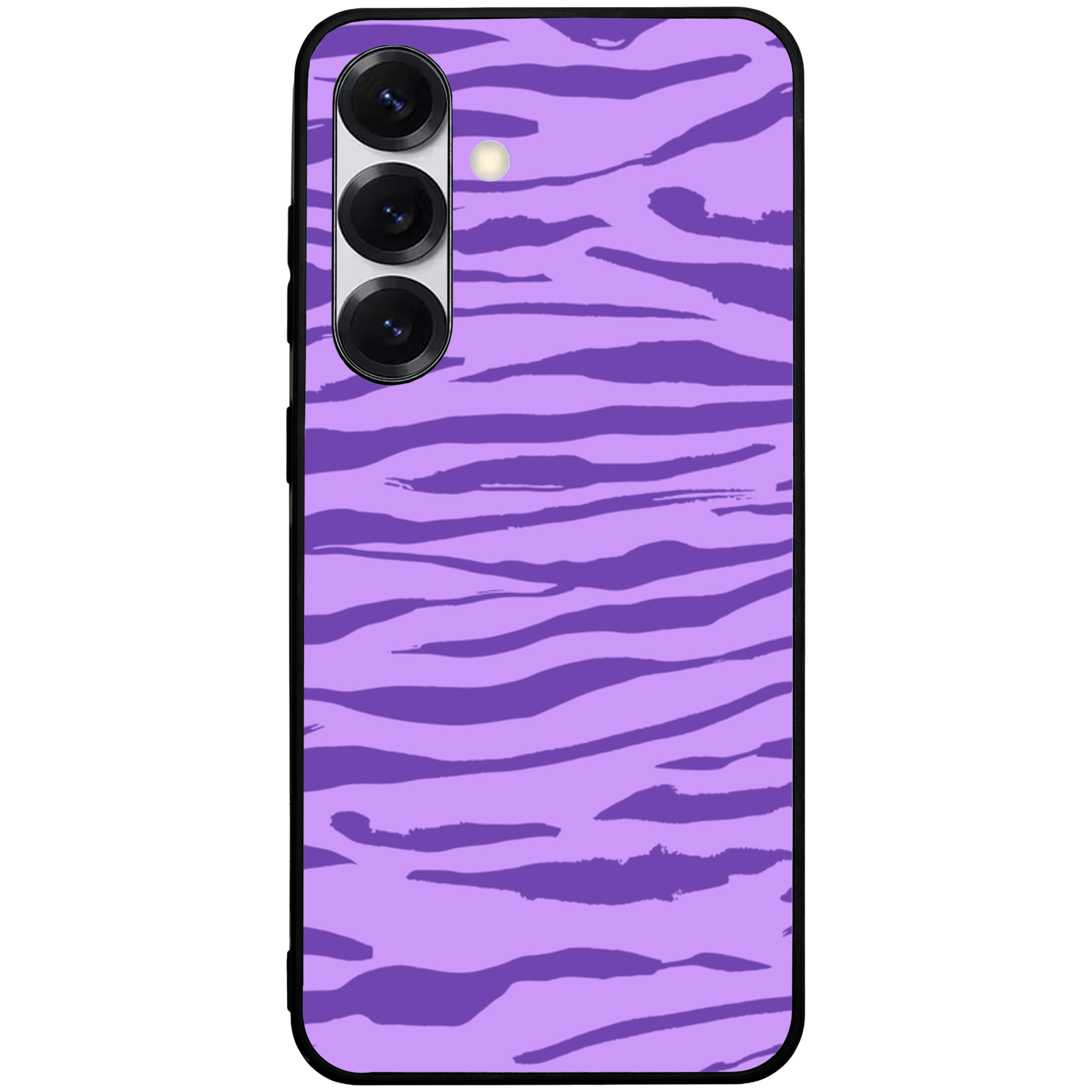 Purple Zebra Swirls Glossy Phone Case | Winky Cats