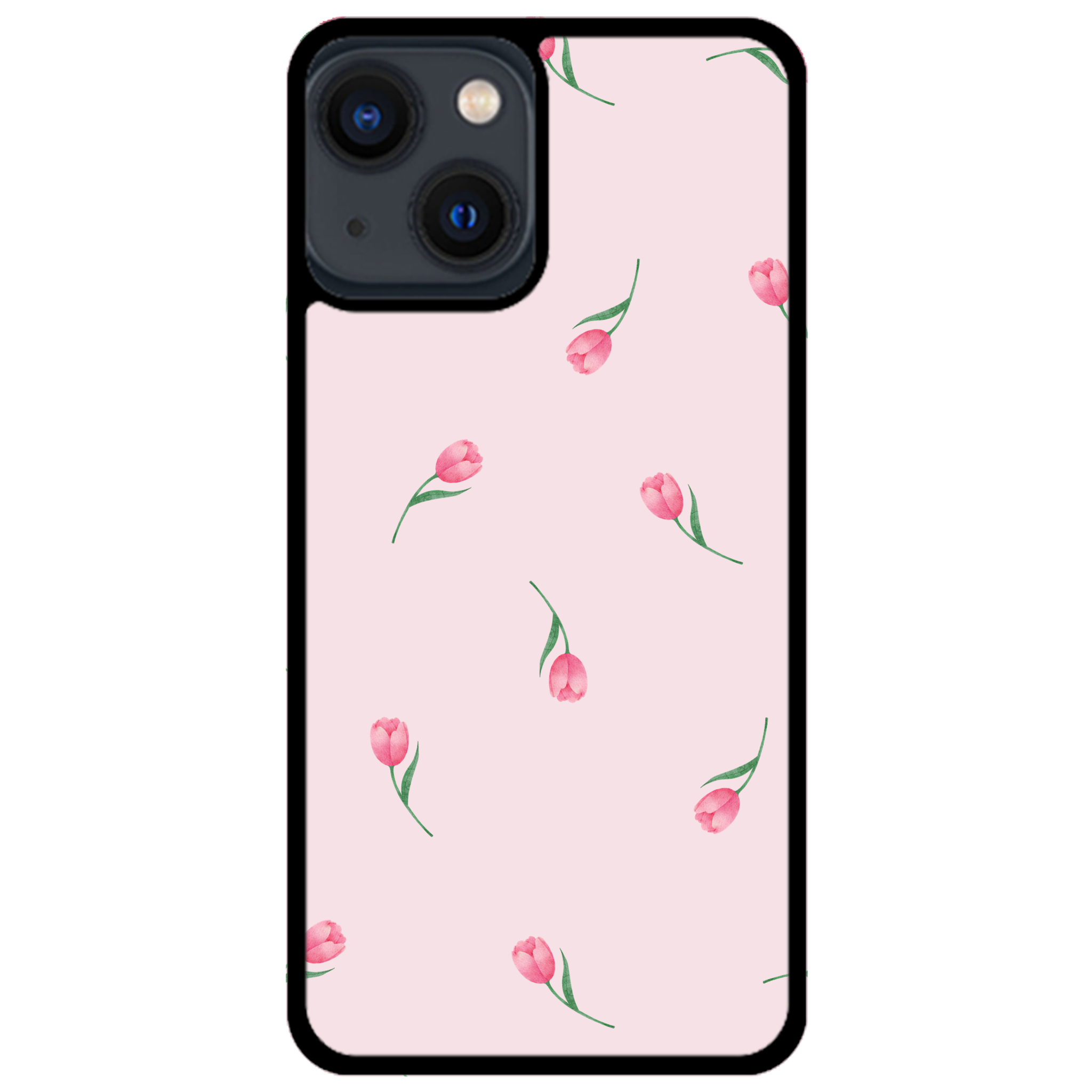 Pink Tulips Floral Phone Case | Winky Cats