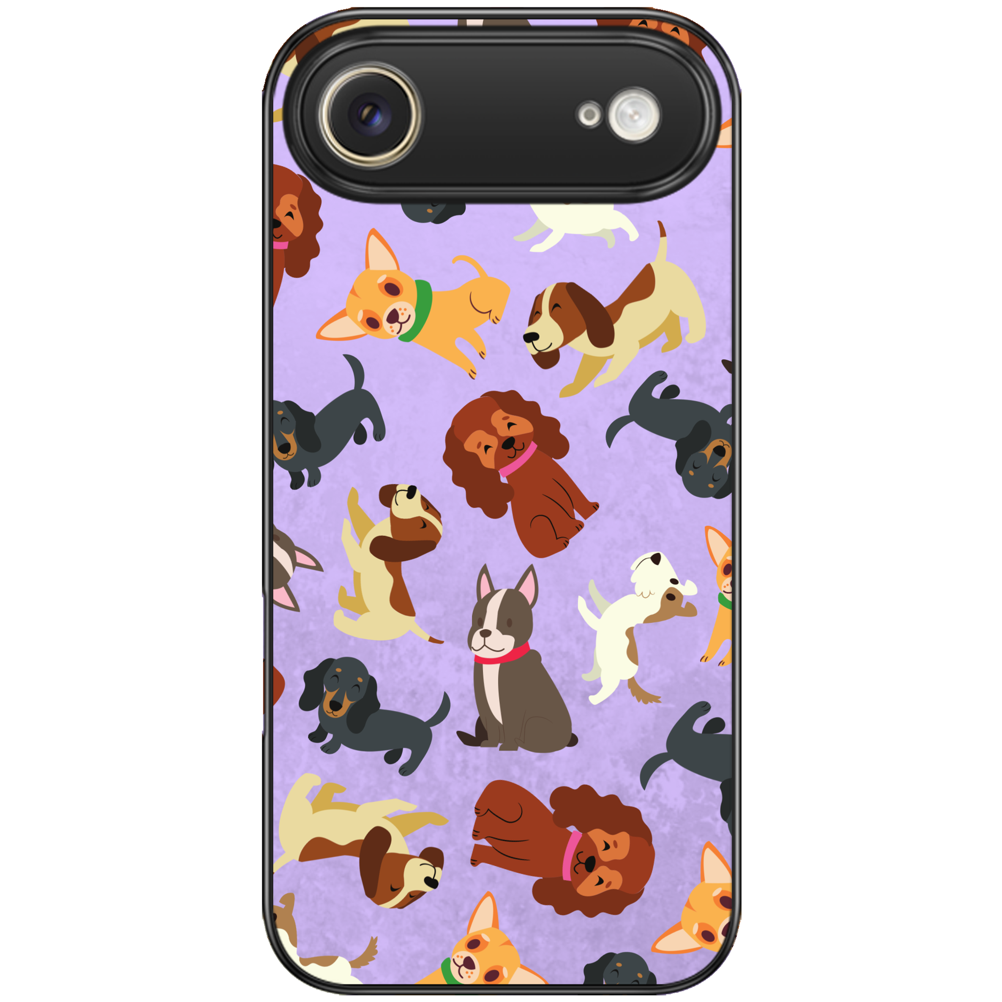 Puppy Party Glossy Phone Case | Winky Cats