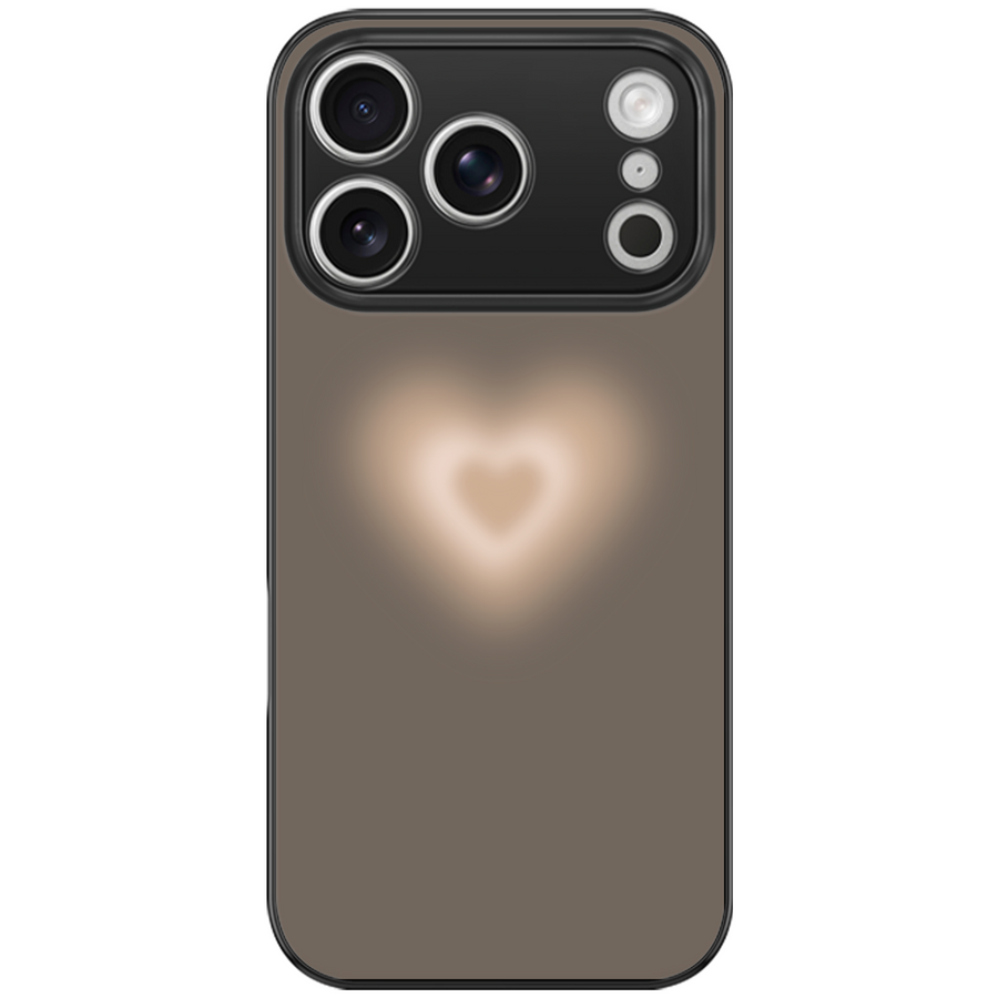 Brown Heart Aesthetic Phone Case