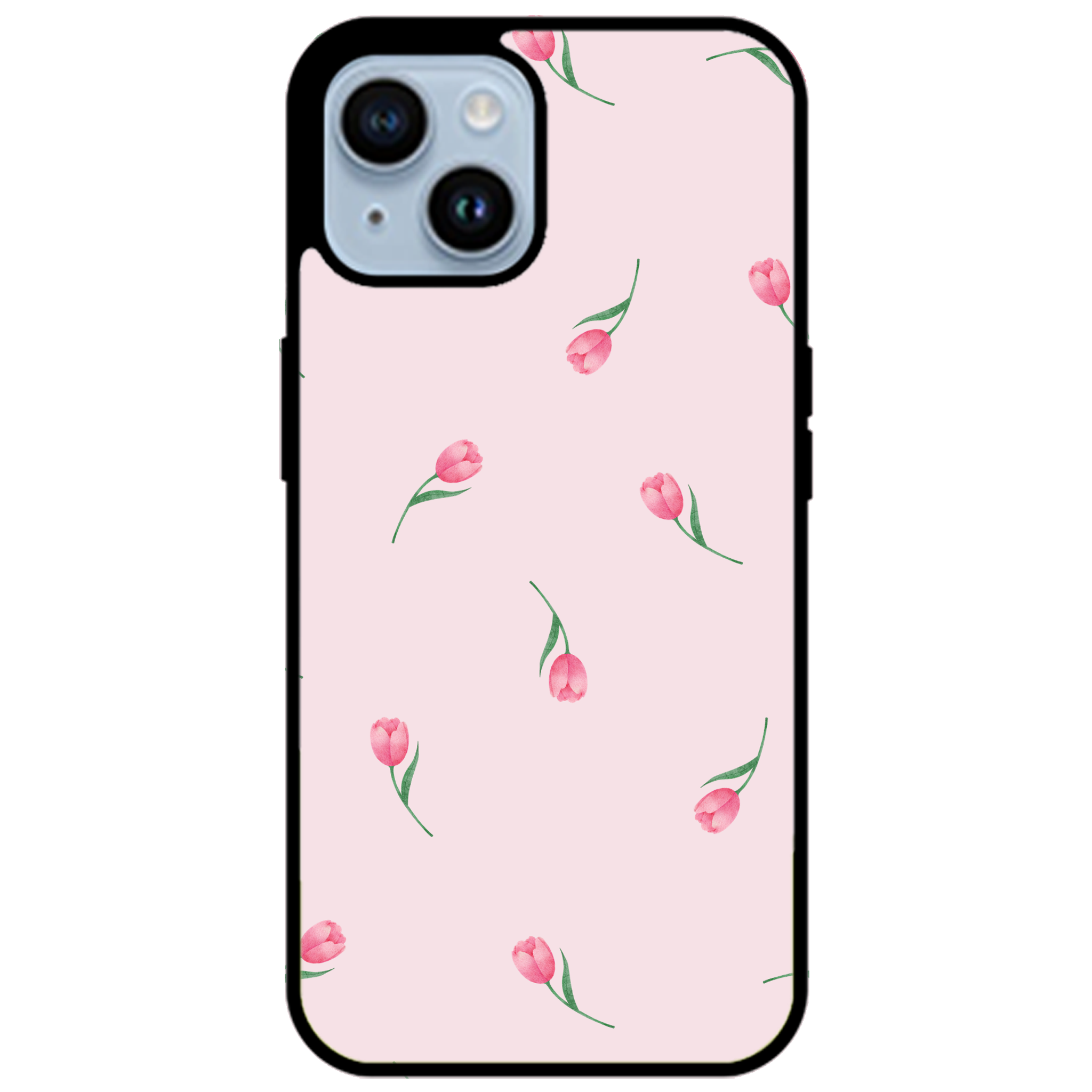 Pink Tulips Floral Phone Case | Winky Cats